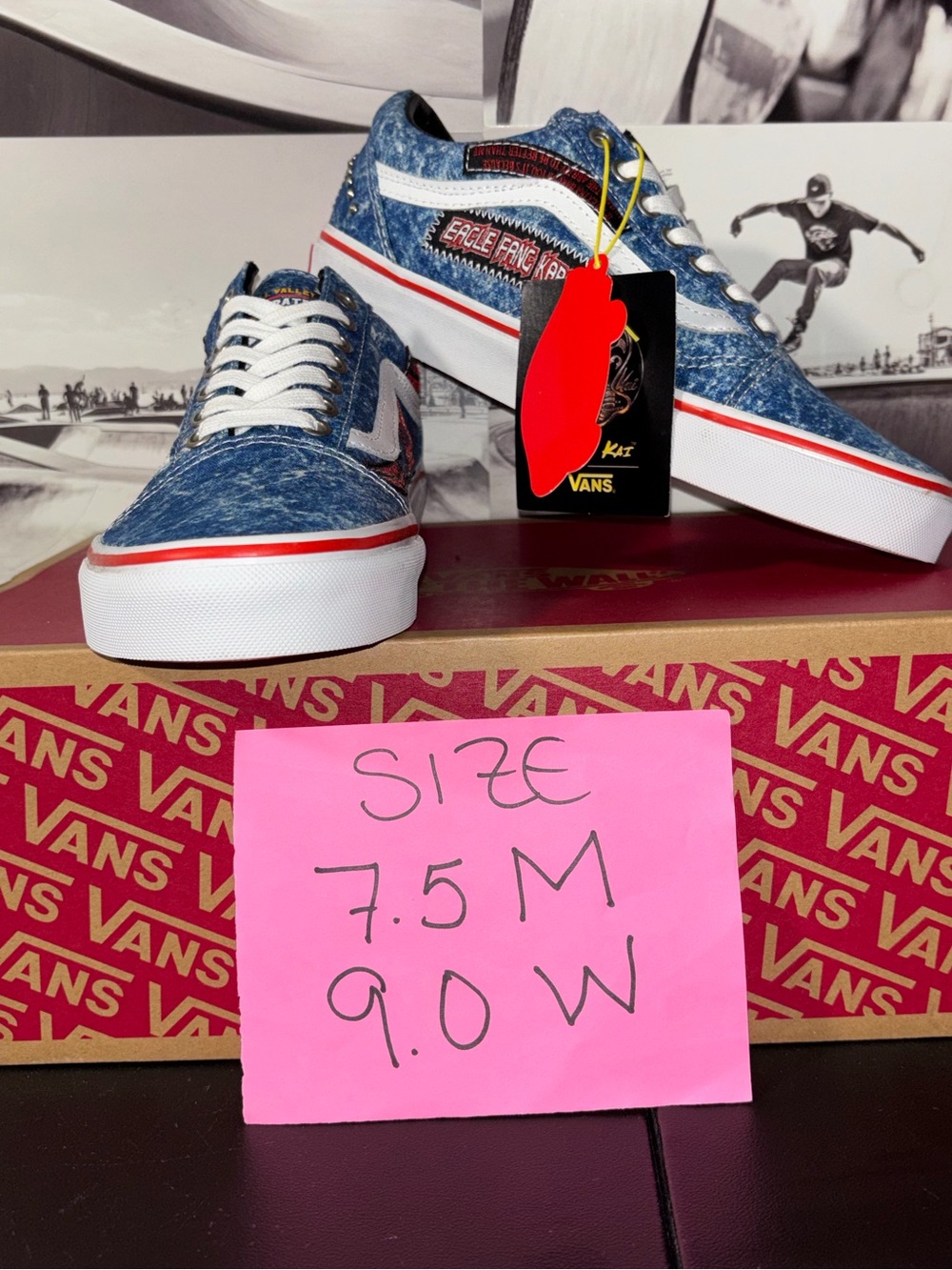 Vans Old Skool Cobra Kai sz 7.5 Men’s 9.0 Woman